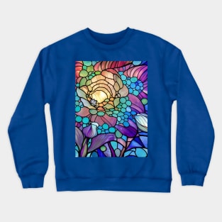 Stained Glass Lily Crewneck Sweatshirt